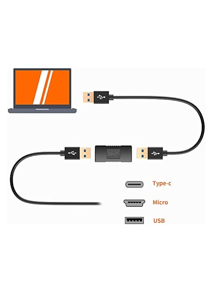 erorex USB 3.0 Female to Female USB Adapter, [2 Pack] USB Coupler USB 3.0 A Female to Female Extension Adapter, USB to USB Adapter, Black  - Image 4
