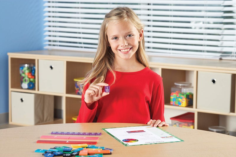 hand2mind ETA Rainbow Fraction/Decimal Tiles - Image 2