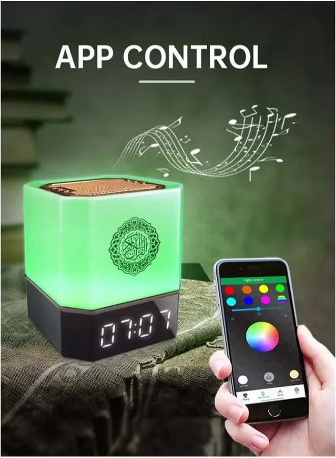 ELTRAZONE 303 Touch Lamp Quran Speaker with Remote Control – Multi-Functional LED Lamp, High-Quality Sound, Quran Recitation, Bluetooth Connectivity, Night Light, Perfect for Home, Bedroom & Gifts  - Image 4