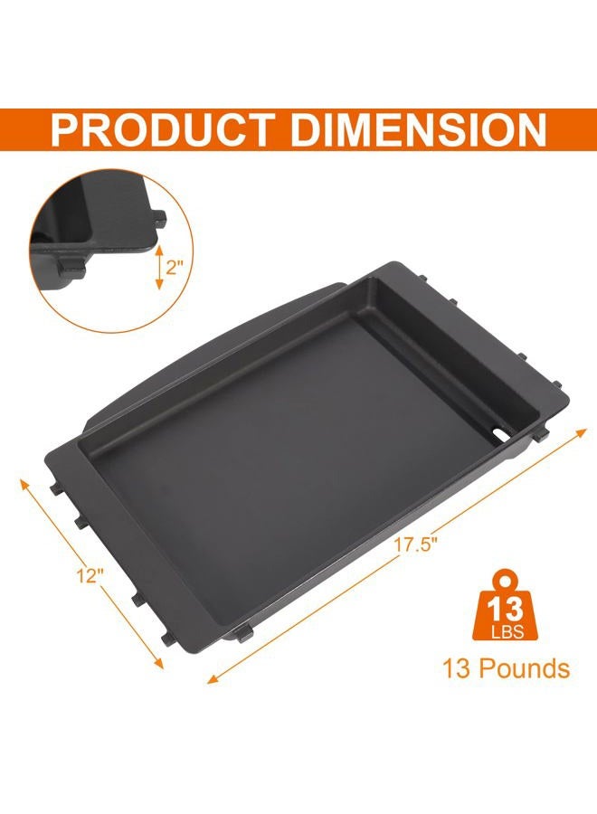 BBQ Future 7658 Grill Griddle for Weber Spirit 200 300 Series Spirit II E210 E310 Series, Genesis Silver B C II 1000-5000 Grill, Replacement 7658 Parts Weber Cast Iron Griddle Accessories - Image 2