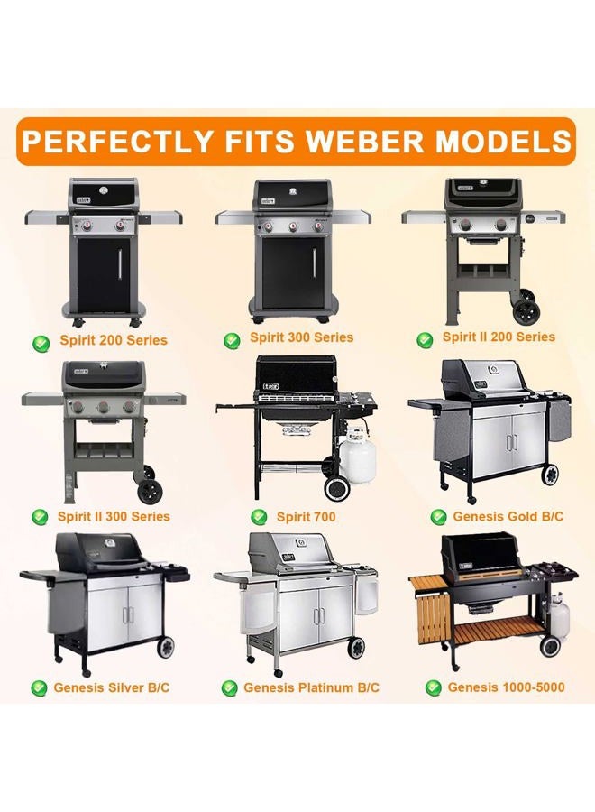 BBQ Future 7658 Grill Griddle for Weber Spirit 200 300 Series Spirit II E210 E310 Series, Genesis Silver B C II 1000-5000 Grill, Replacement 7658 Parts Weber Cast Iron Griddle Accessories - Image 3
