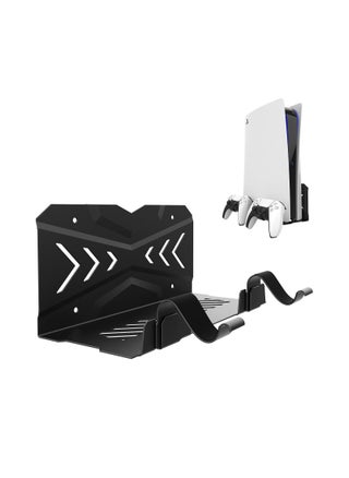 Wall Mount for PS5 Digital/Disc Edition Console Floating Shelf Behind TV, with 2 Detachable Controllers Holder Rack, Solid Metal Stand Kit - pzsku/Z2D4472AB992646042188Z/45/_/1708679545/93db8c9c-c5ea-4a62-844e-76a6265670d2
