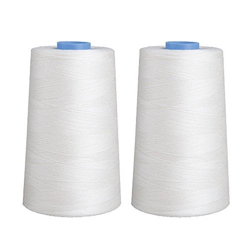 Connecting Threads Essential Cotton Thread 5000 Yard Cone Set of 2 (White) - Image 1