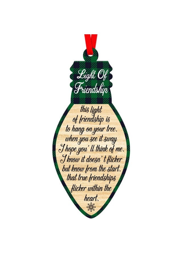 FaCraft Friend Christmas Ornaments 2024 - Friends Christmas Keepsake Gifts for Women Friendship Christmas Ornaments for Christmas Tree Decorations Xmas Present Gifts for Friends Bestie BFF Women - Image 1
