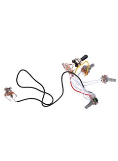 Thoraya Electric Guitar Wiring Harness Kit Black Cover A500K B500K Electric Guitar Toggle Switch for Replacement  - Image 4