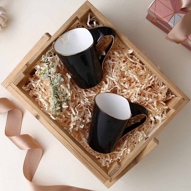 Wonderchef Sicilia Set of 2 Solid Black Mugs - Image 5