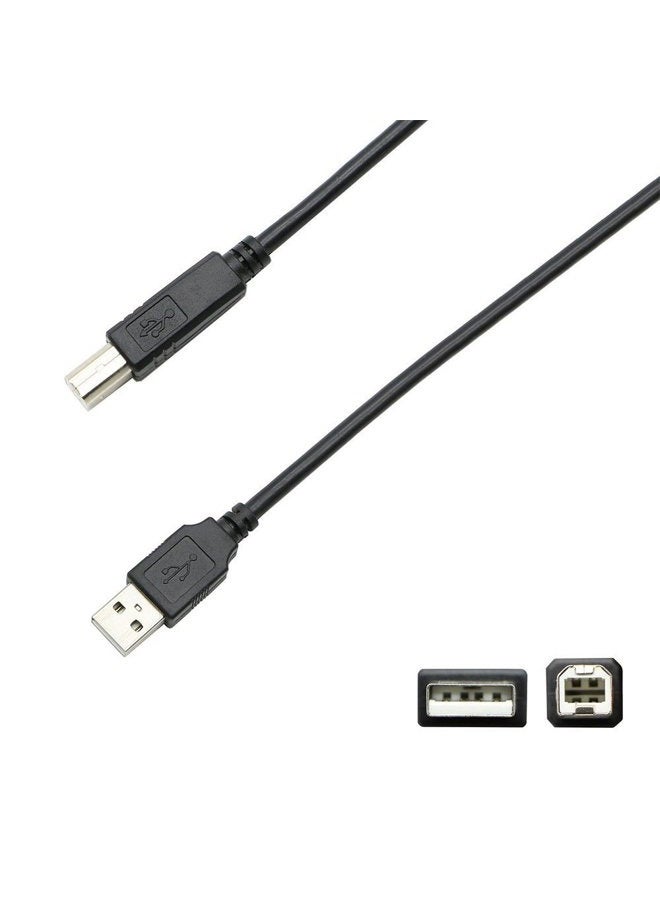 NEORTX Printer Cable USB 2.0 Type A Male to B Male Computer Scanner Cord High Speed for Brother, HP, Canon, Lexmark, Epson, Dell, Xerox, Samsung and More (5ft) - Image 3