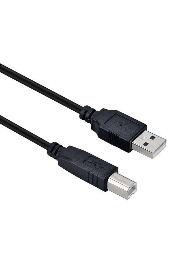 NEORTX Printer Cable USB 2.0 Type A Male to B Male Computer Scanner Cord High Speed for Brother, HP, Canon, Lexmark, Epson, Dell, Xerox, Samsung and More (5ft) - Image 1