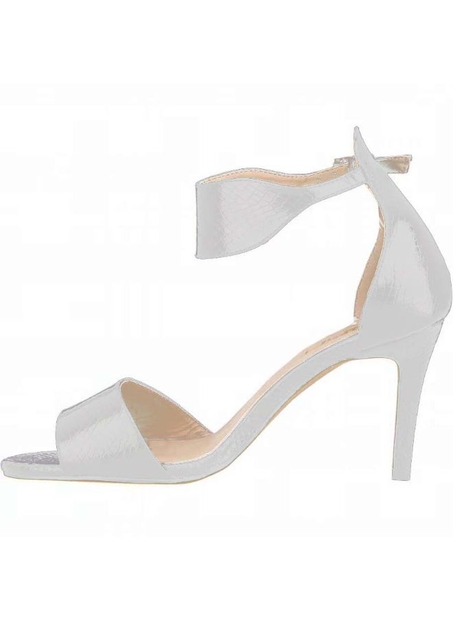 Loquat Summer open-toe stiletto high-heel sandals 8cm White  - Image 2