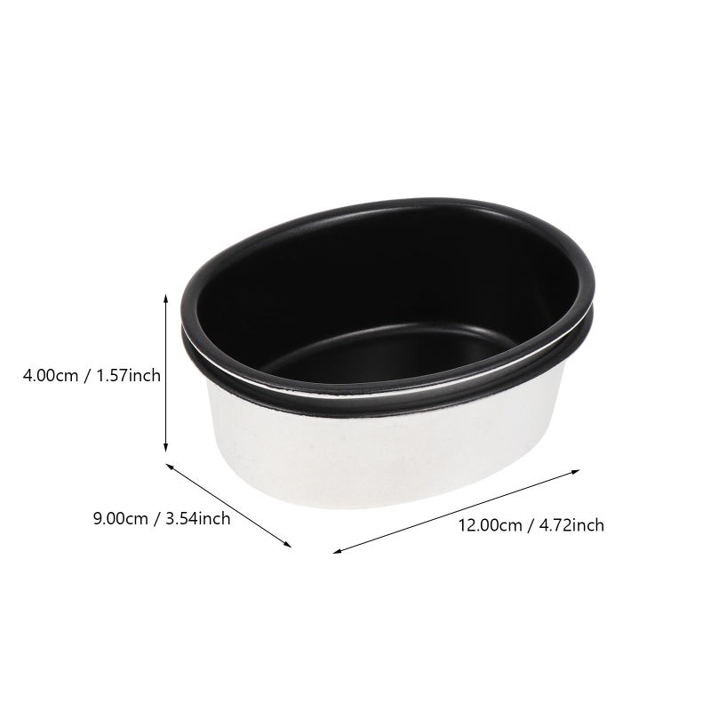 2pcs Nonstick Oval Cake Baking Pans for Cheesecake Pudding Home Bakeware Set - Image 3