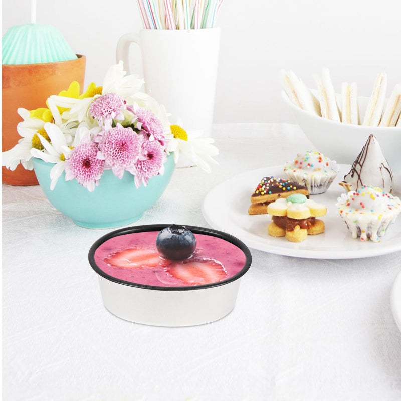 2pcs Nonstick Oval Cake Baking Pans for Cheesecake Pudding Home Bakeware Set - Image 5