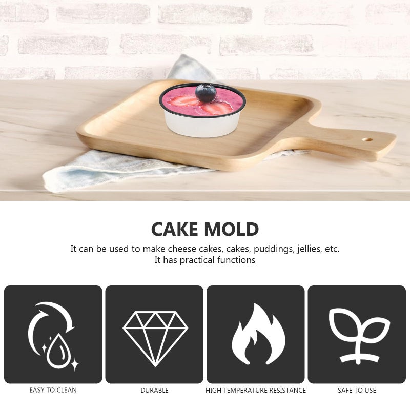 2pcs Nonstick Oval Cake Baking Pans for Cheesecake Pudding Home Bakeware Set - Image 4
