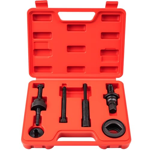 Siapupy Pulley Puller Installer Kit, Power Steering Pump Pulley Removal Tool for Multi-Vehicle, Fits F/or/d, G/M, V/W and Ch/RYS/ler, Works with Steering Wheel Puller Kit for Power Steering Tasks - Image 1