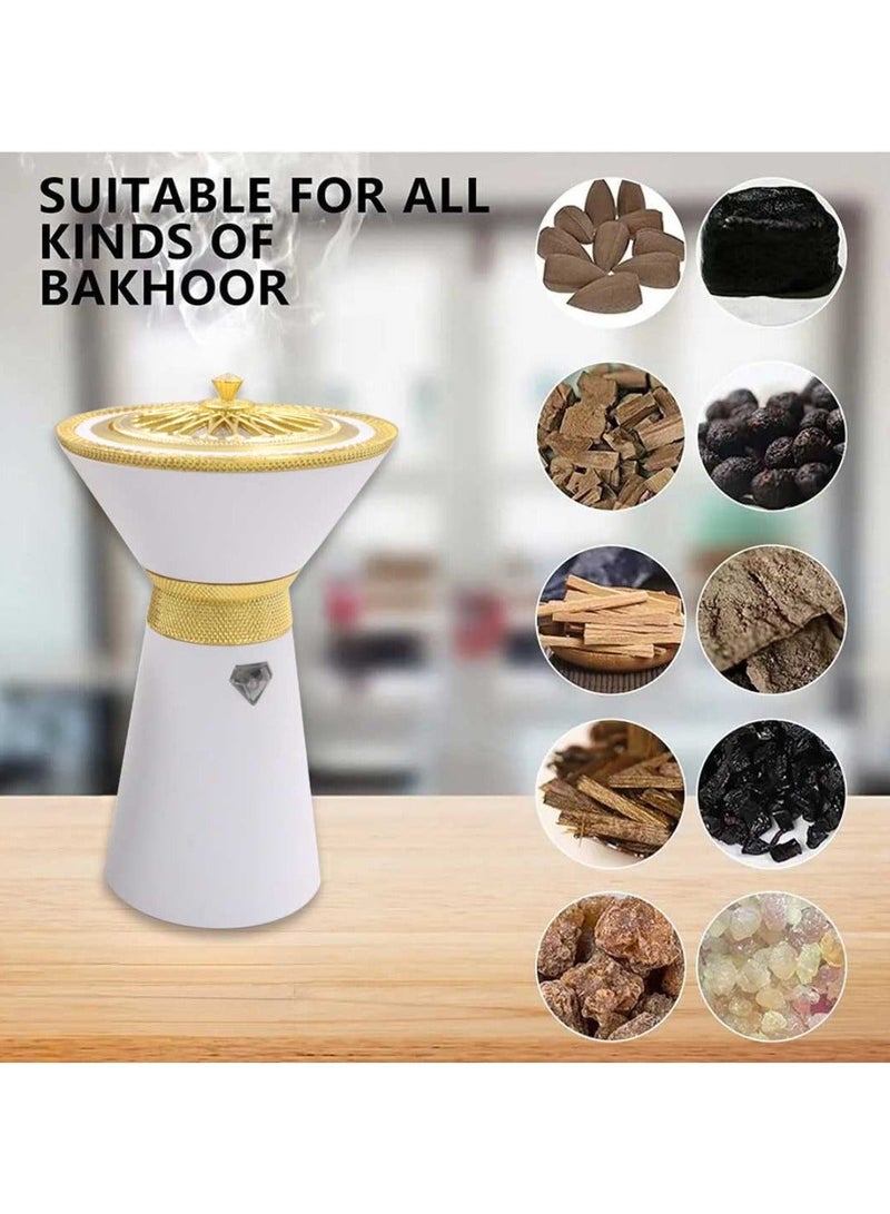 Bukhoor Unique Electric Incense Burner USB Rechargeable Arabic Incense Burner - Image 4