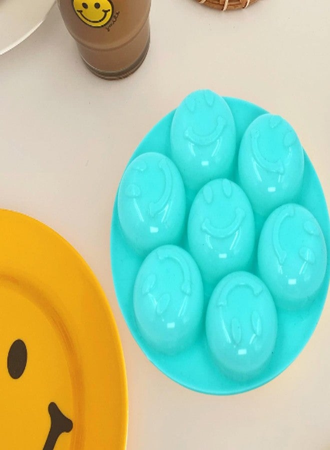 Drumstone Flexible Silicone Smiley Chocolate Mold Tray – 7-Cavity Non-Stick Baking Tool for Candy, Jelly & Mini Desserts - Image 4