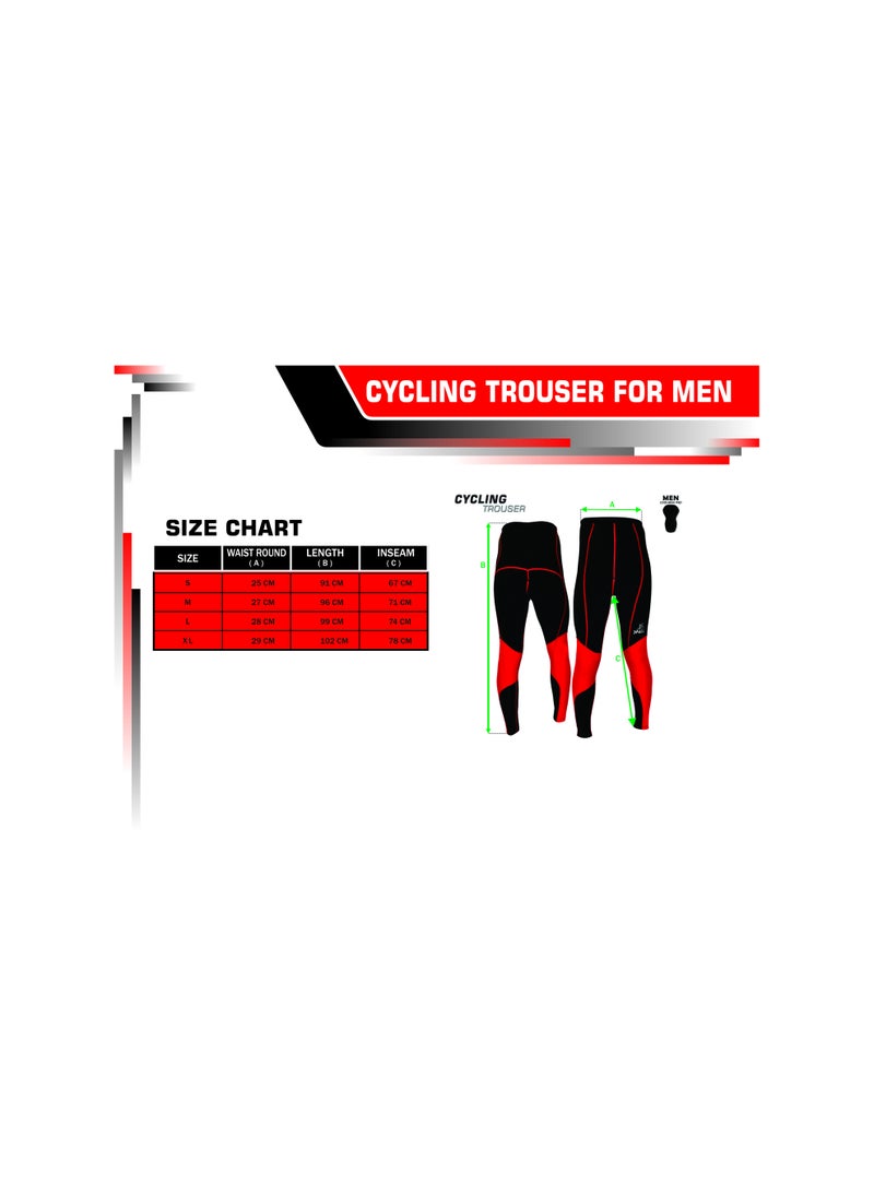 Spall Men'S Long Cycling Pants Trouser Bike Pants Tights Legging With 4D Sponge Padded  - Image 2
