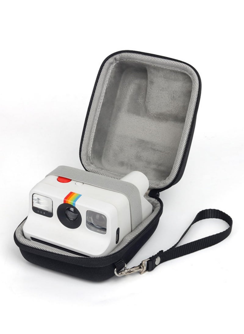 EVA Hard Case for Polaroid Go Instant Mini Camera Anti-scratch Drop-resistant Portable Camera Bag with Hand Strap Travel Case