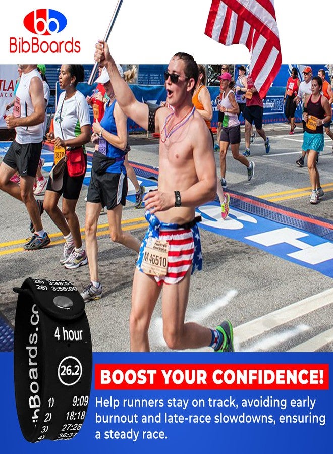 BibBoards Marathon Pace Band Full Marathon 4:30 - Your Personal Pace Coach for Races, Training - Waterproof, Lightweight Race Pace Band to Crush Goals - Running Accessories for Half & Full Marathons - Image 5