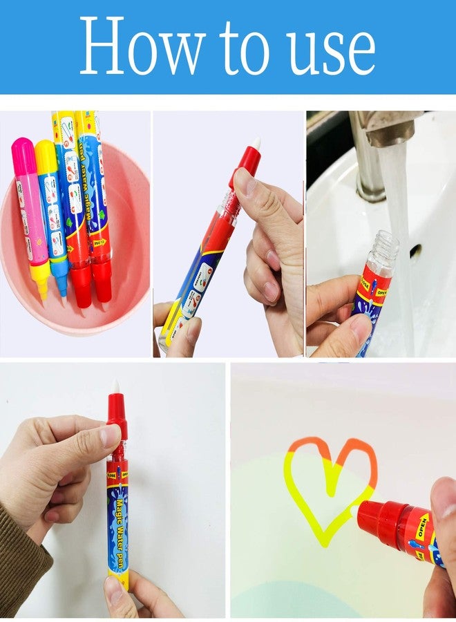 COSBAY Water Doodle Pens Replacement Water Pen, Drawing Doodle Pens for Aqua Water Doodle Mat (Multicolored-6pcs) - Image 5