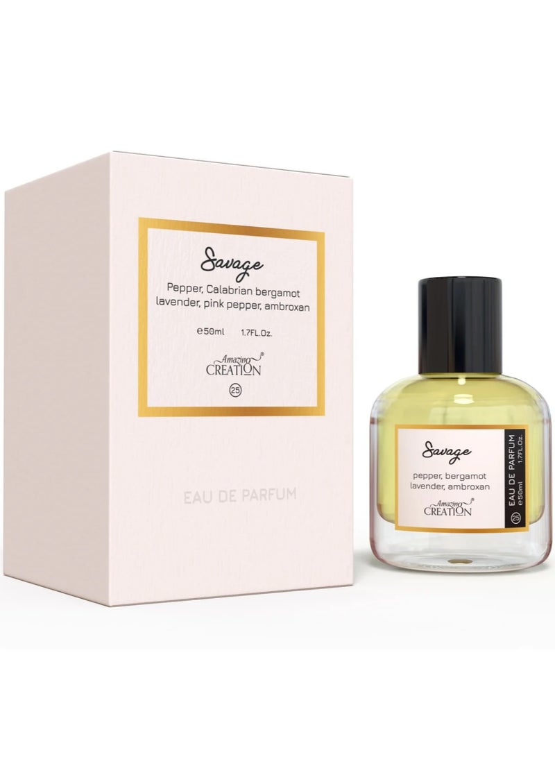 Amazing Creation Sauvage - Perfume For Men - EDP 50ml PFB0025
