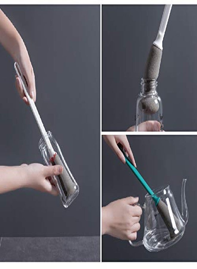 UNIQUE CART® Bottle Brush, 12 Bottle Cleaner for Baby Bottles, Hydro Flask, Vacuum Sports Bottle, Vase and Glassware, Bottle Brush for Washing Narrow Neck Containers Small Diameter (Grey) - Image 5
