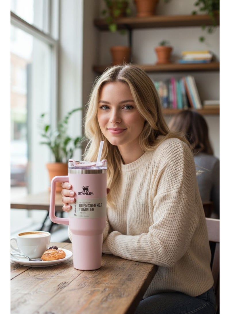 Stanley 3 Pieces of Stanley Quencher H2.0 FlowState Stainless Steel Vacuum Insulated Tumbler with Lid and Straw for Water or Coffee and Juices - Image 2