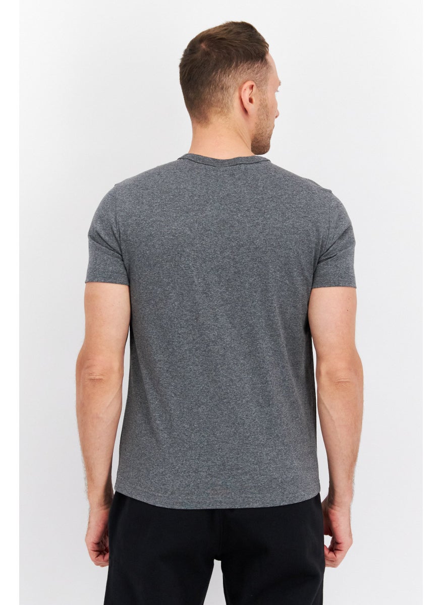 Champion Men Sportswear Fit Short Sleeve Running T-Shirts, Grey  - Image 2