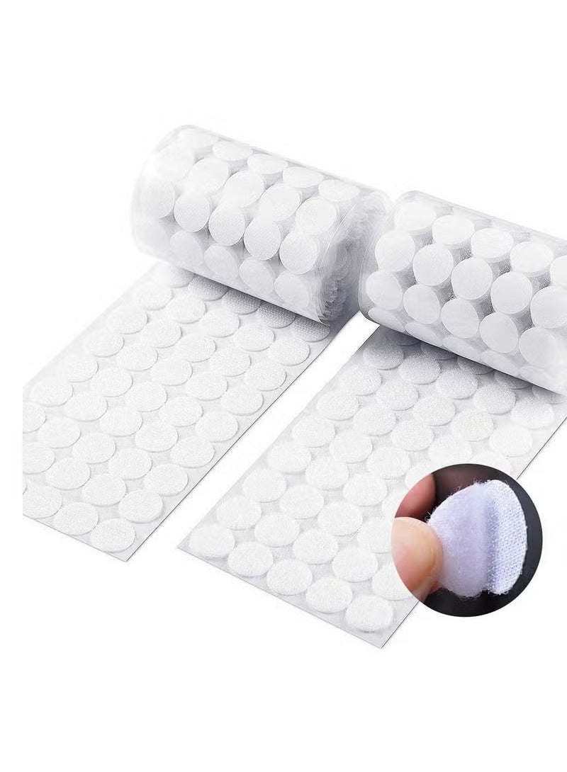 Generic Self Adhesive Dots, Tapes Sticky Back Coins Dots with Hook and Loop Velcro Round Pads, 20mm Diameter Strong Waterproof Round Dot, Dots with Adhesive for Home Office School 300Pcs (150 Pairs) - Image 1