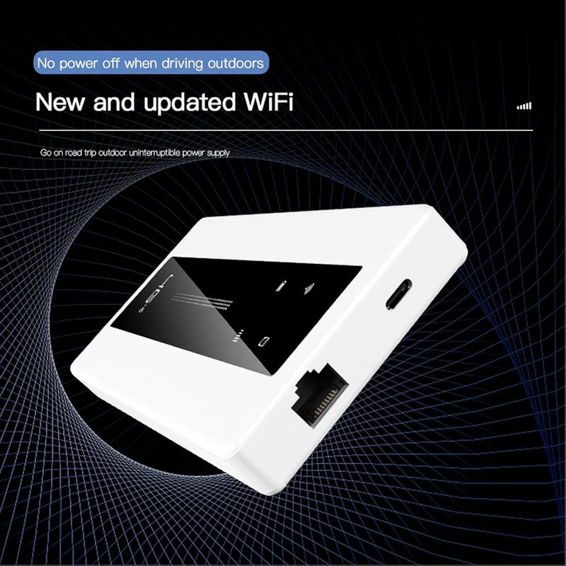 موجه Wi-Fi محمول 4G LTE مع بطارية خارجية سعة 10000 مللي أمبير ساعة، نقطة اتصال لاسلكية محمولة للاستخدام أثناء السفر وفي الهواء الطلق، سرعة عالية تصل إلى 150 ميجابت في الثانية، منفذ WAN/LAN لأجهزة الألعاب وأجهزة الكمبيوتر المحمولة والهواتف ا - Image 2