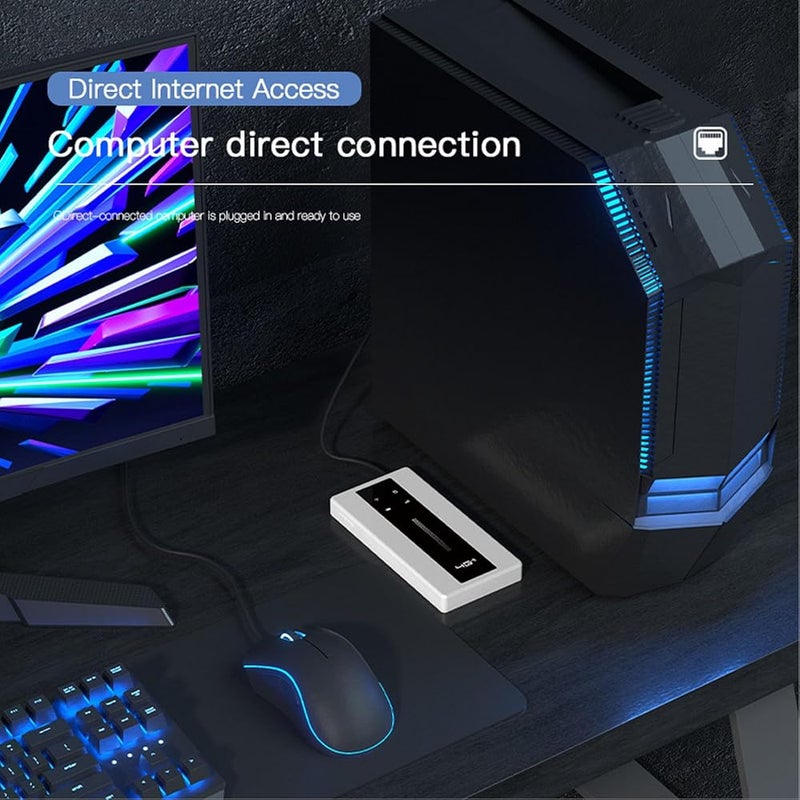 موجه Wi-Fi محمول 4G LTE مع بطارية خارجية سعة 10000 مللي أمبير ساعة، نقطة اتصال لاسلكية محمولة للاستخدام أثناء السفر وفي الهواء الطلق، سرعة عالية تصل إلى 150 ميجابت في الثانية، منفذ WAN/LAN لأجهزة الألعاب وأجهزة الكمبيوتر المحمولة والهواتف ا - Image 3