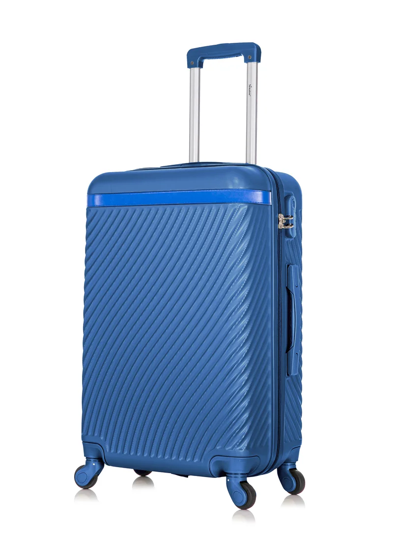 سيناتور Hard Case Suitcases Trolley Luggage Set For Unisex ABS Lightweight Travel Bags with 4 Spinner Wheels KH1065 Pearl Blue