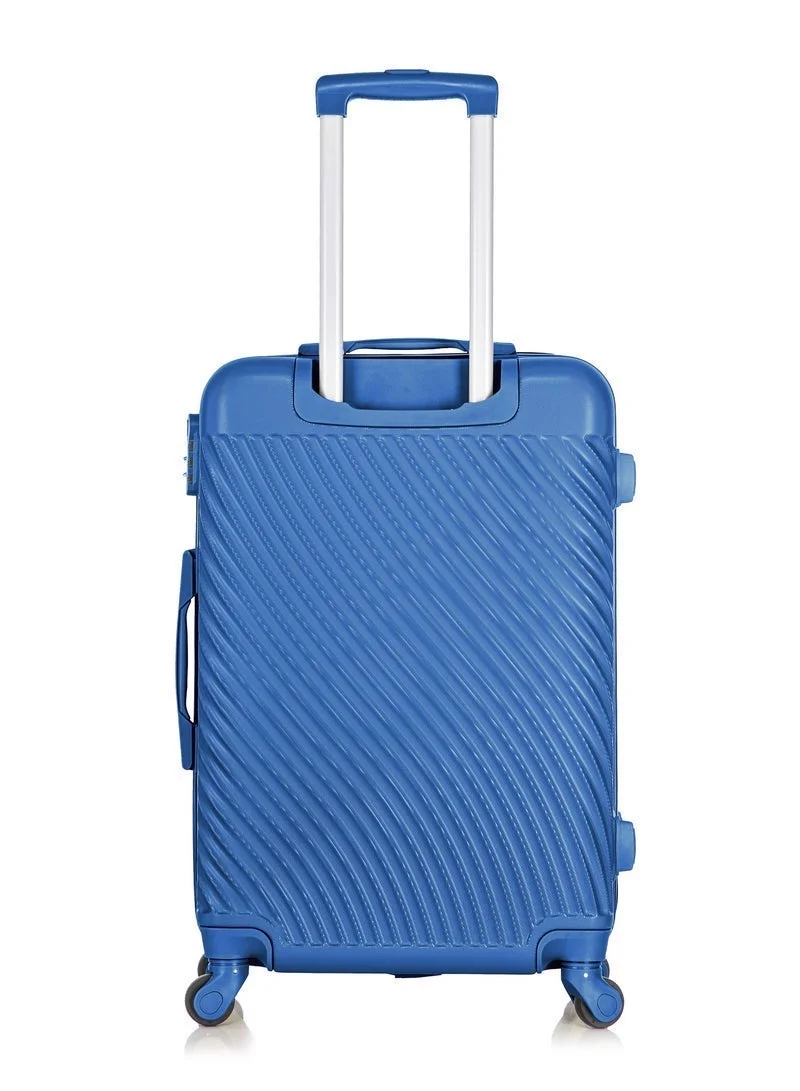 Senator SET OF 3 Hard Case Suitcases Trolley Luggage Set For Unisex ABS Lightweight Travel Bags with 4 Spinner Wheels KH1065 Pearl Blue  | Best Price UAE