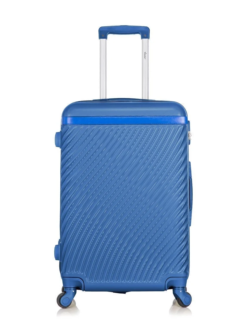Senator SET OF 3 Hard Case Suitcases Trolley Luggage Set For Unisex ABS Lightweight Travel Bags with 4 Spinner Wheels KH1065 Pearl Blue  | Best Price UAE