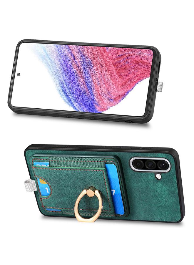 S-TOP Case For Samsung Galaxy A36 Retro Splitable Magnetic Card Bag Leather Phone Case - Image 4