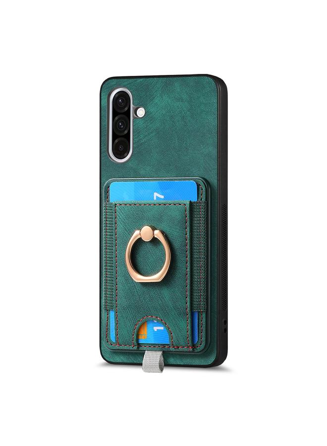 S-TOP Case For Samsung Galaxy A36 Retro Splitable Magnetic Card Bag Leather Phone Case - Image 2