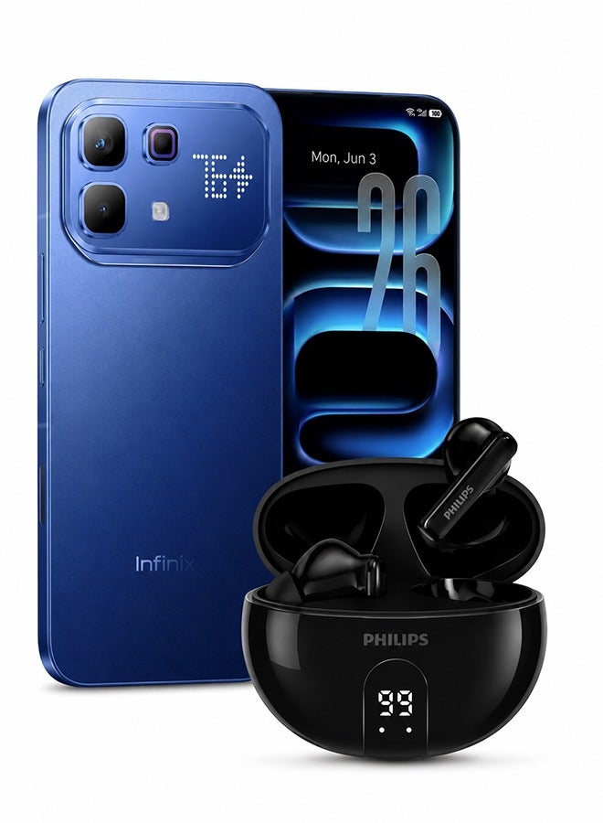 Infinix Note 60 Pro 6.78-inch Dual SIM 5G Ocean Blue 16GB (8+8) RAM 256GB + Earbuds - Middle East Version - Image 1