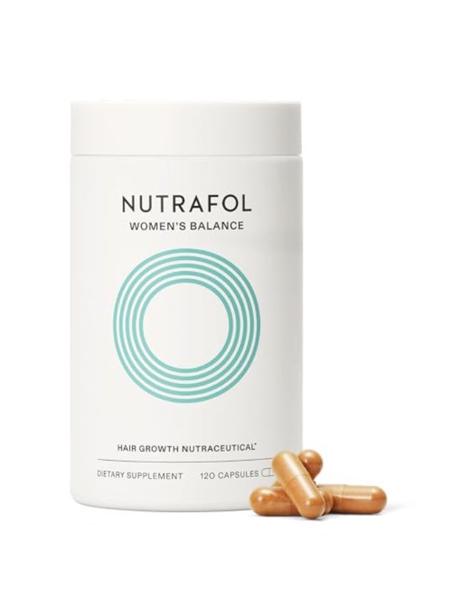 Nutrafol Women’s Balance Hair Growth Supplement, 45+ — Clinically Studied Formula for Fuller, Stronger Hair & Scalp Support — Dermatologist Recommended - Image 1