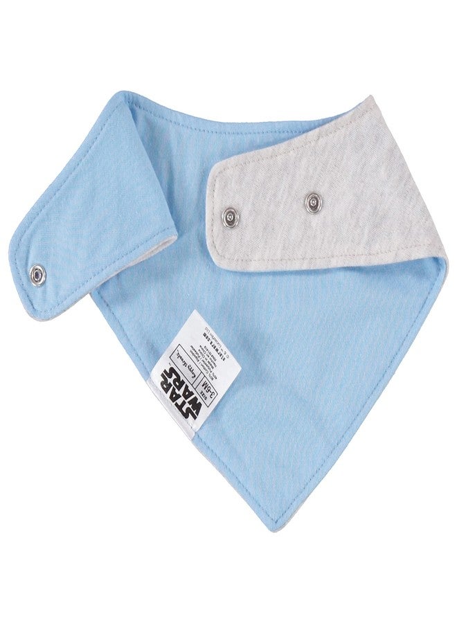 Happy Threads STAR WARS Baby Yoda Boys' 3 Piece Short Sleeve Bodysuit Pull-on Pants & Accessory, Grey/Blue, 0-3 Months - Image 3