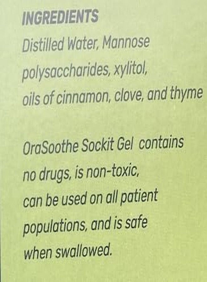 Orasoothe SOCKIT Gel 10g Tube with 1 Extra Spark Dental Co Applicator Tube - Image 5