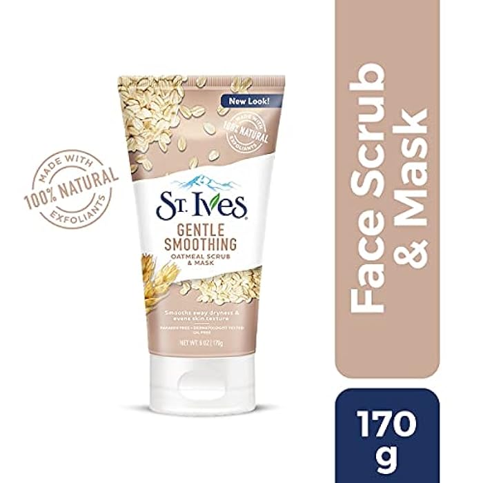 St. Ives Nourishing and Smoothing Face Scrub and Mask with Oats, 6 ounces - Image 2