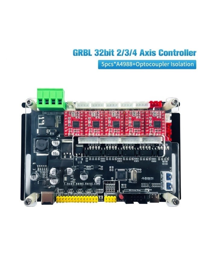LUNYEE GRBL 4-Axis Stepper Motor Driver Controller For CNC Router Laser Engraver Cutter - Image 3