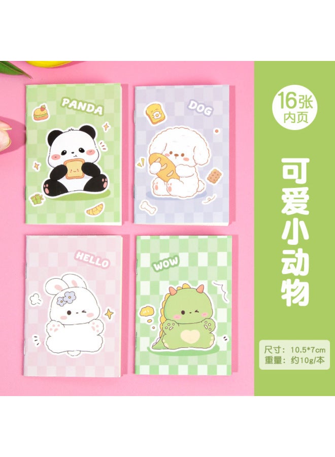 HELPS Creative Mini Cartoon Notebook Rewards Students Horizontal Line Plan This High-value Portable Cute Pocket - Image 1