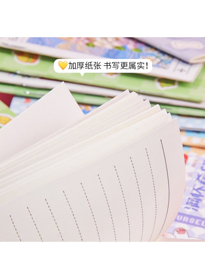 HELPS Creative Mini Cartoon Notebook Rewards Students Horizontal Line Plan This High-value Portable Cute Pocket - Image 3