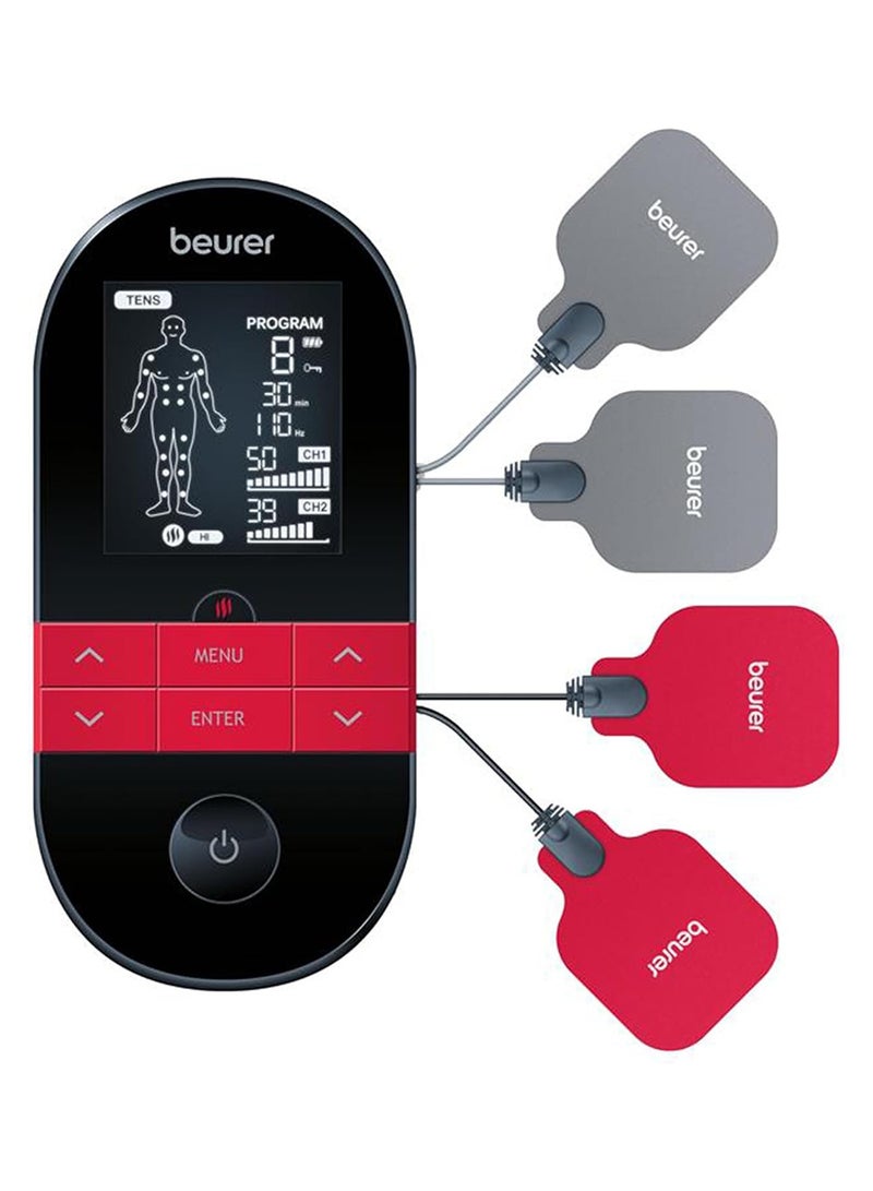 Beurer eurer EM 59 Digital TENS/EMS Device with Heat | 4-in-1 Stimulation Device for Pain Therapy Muscle Stimulation | 4 Electrodes, 70 Programmes and 50 intensity levels - Image 1