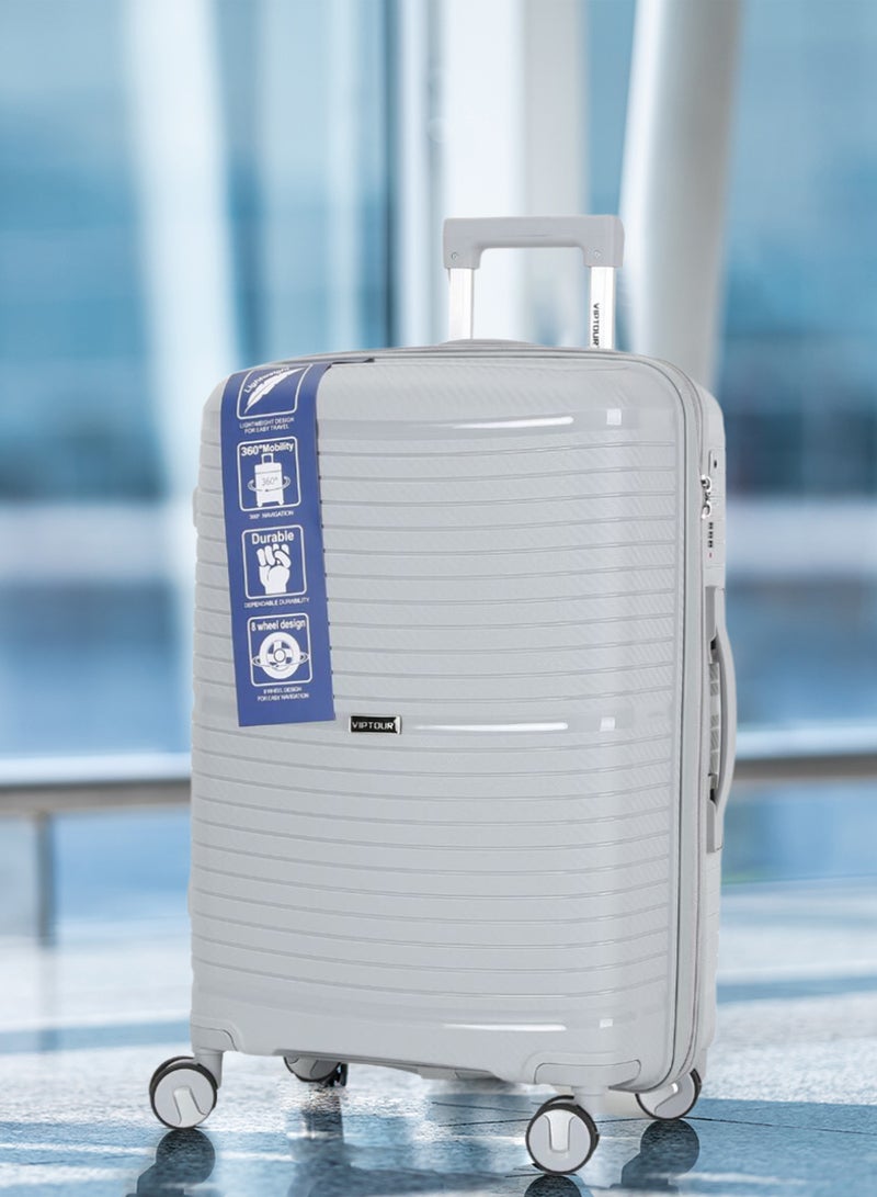 فيبتور 3 قطع PP Hardide عجلات دوارة 360 درجة طقم حقائب سفر ترولي بقفل TSA مقاس 20/24/28 بوصة - Image 2