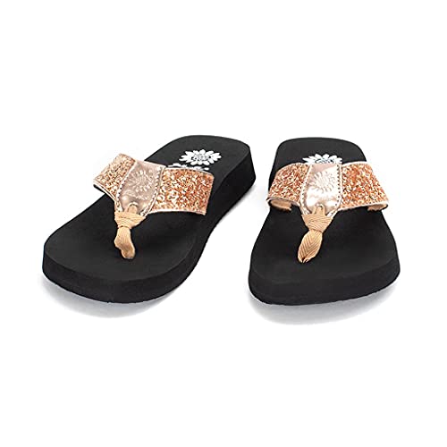 Yellow Box Women's Feliks Flip-Flop, Rosegold, 8.5 M US - Image 2