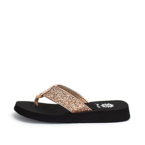 Yellow Box Women's Feliks Flip-Flop, Rosegold, 8.5 M US - Image 4