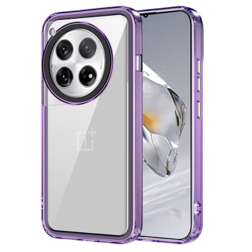 NDCOM for OnePlus 12 Cover, Premium OnePlus 12 Case, Durable One Plus 12 Cover, Protective Back Cover for OnePlus 12 Purple Crystal Clear Back Case - Image 1