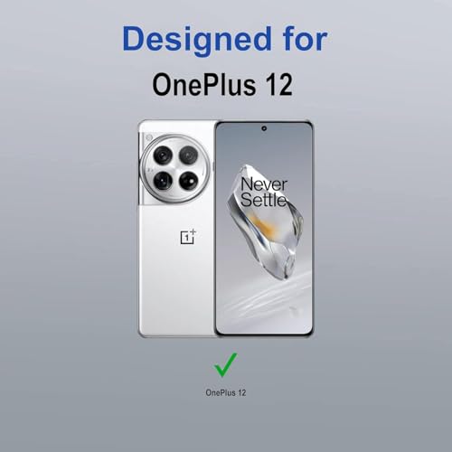 NDCOM for OnePlus 12 Cover, Premium OnePlus 12 Case, Durable One Plus 12 Cover, Protective Back Cover for OnePlus 12 Purple Crystal Clear Back Case - Image 2