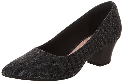 Clarks Black's Teresa Step Pump, Black Tweed Combi, 7 Medium US - Image 1